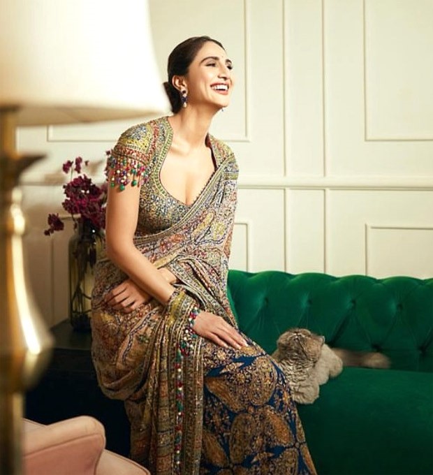 Vaani Kapoor is nothing less than a vision in Tarun Tahiliani’s multi-coloured saree worth Rs.249,900