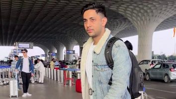 Agastya Nanda looks dapper in a denim jacket at the airport