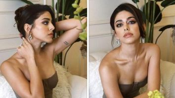 Alaya F is taking the internet by storm in taupe hued strapless dress