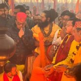 Bhushan Kumar seeks blessings from Swami Rambhadracharya, joins havan ceremony