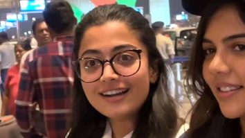 Cuteness Overload! Rashmika Mandanna gets clicked with Kalyani Priyadarshan at the airport