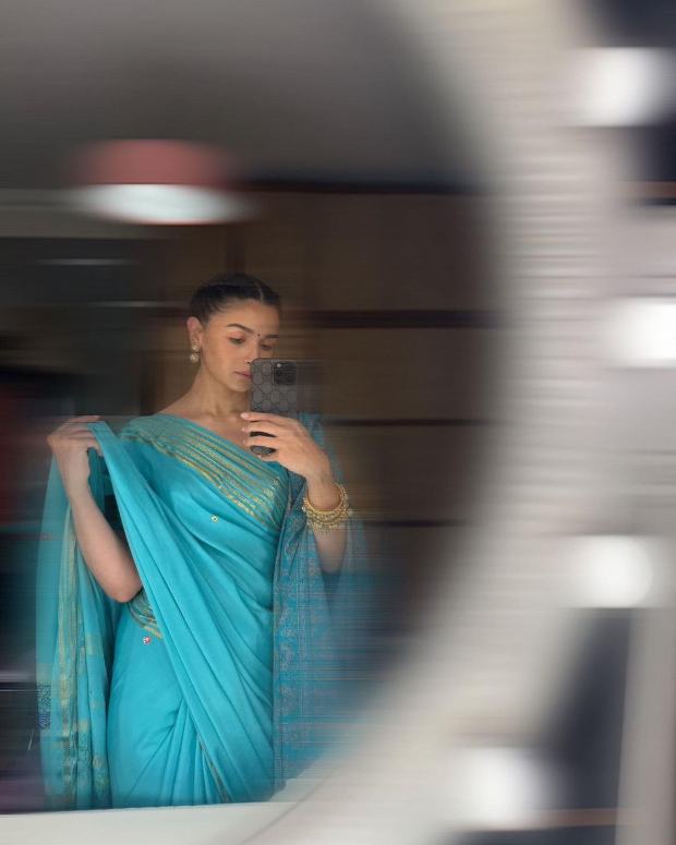 EXCLUSIVE: 100 hours, 3 days, hand-painted depiction of Ramayana – Alia Bhatt dons custom Mysore silk saree for Ayodhya's Ram Mandir Consecration – Stylist Ami Patel describes intricate details 