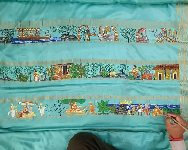 EXCLUSIVE: 100 hours, 3 days, hand-painted depiction of Ramayana – Alia Bhatt dons custom Mysore silk saree for Ayodhya's Ram Mandir Consecration – Stylist Ami Patel describes intricate details 