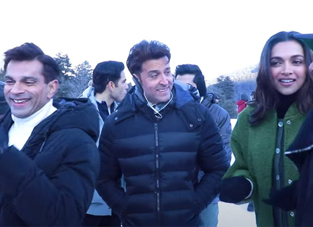 Fighter: Hrithik Roshan 'freezes' in chilly Kashmir, amazed by Deepika Padukone braving cold during 'Heer Aasmani' shoot, watch video