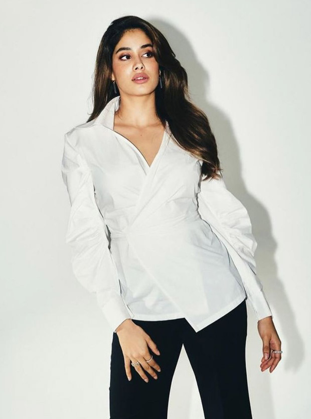 Janhvi Kapoor serves monochrome magic in white shirt and black pants