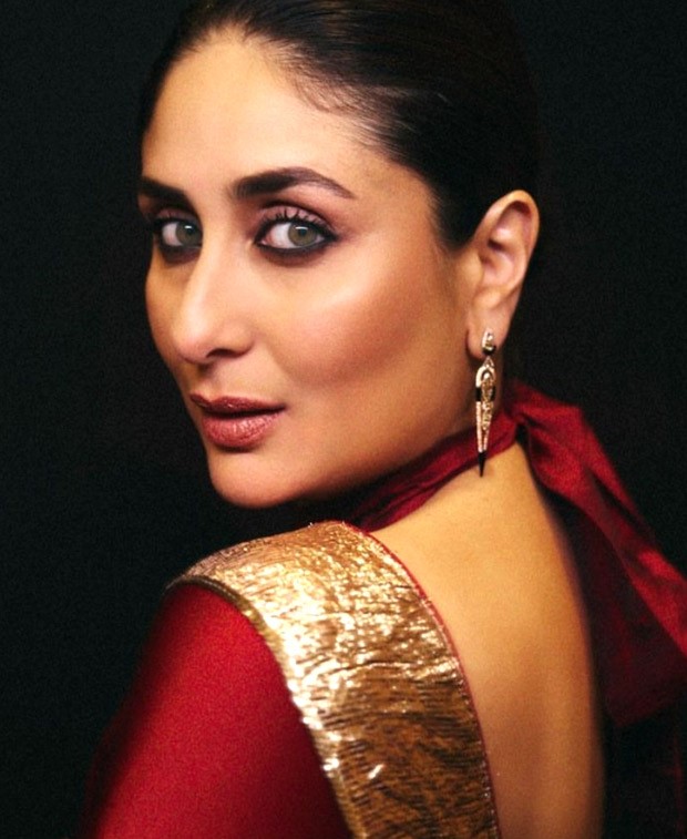 Kareena Kapoor added a touch of spice to the 69th Filmfare Awards by donning a red saree paired with a backless blouse