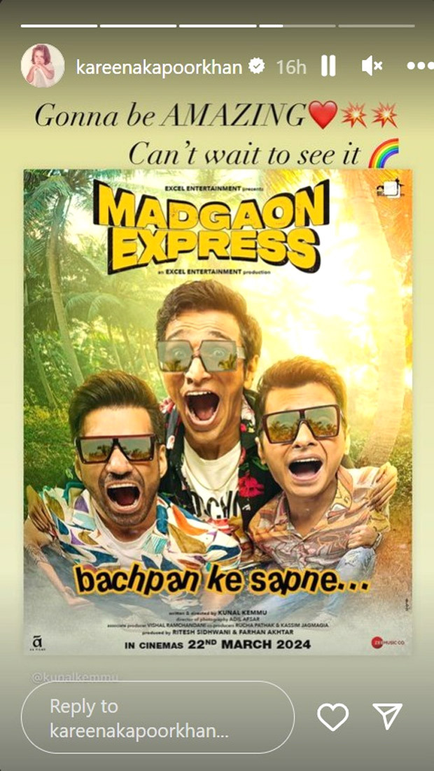 From Kareena Kapoor Khan to Disha Patani; celebs hail the first look poster of Madgaon Express