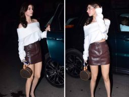 Khushi Kapoor turns heads effortlessly, flaunting her style with a stunning Louis Vuitton bag by her side