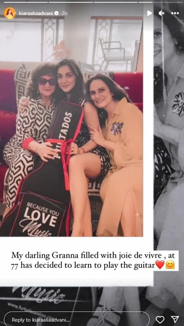 Kiara Advani shares adorable family picture featuring mom and granna