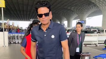 Manoj Bajpayee looks so fit in this blue T-shirt at the airport