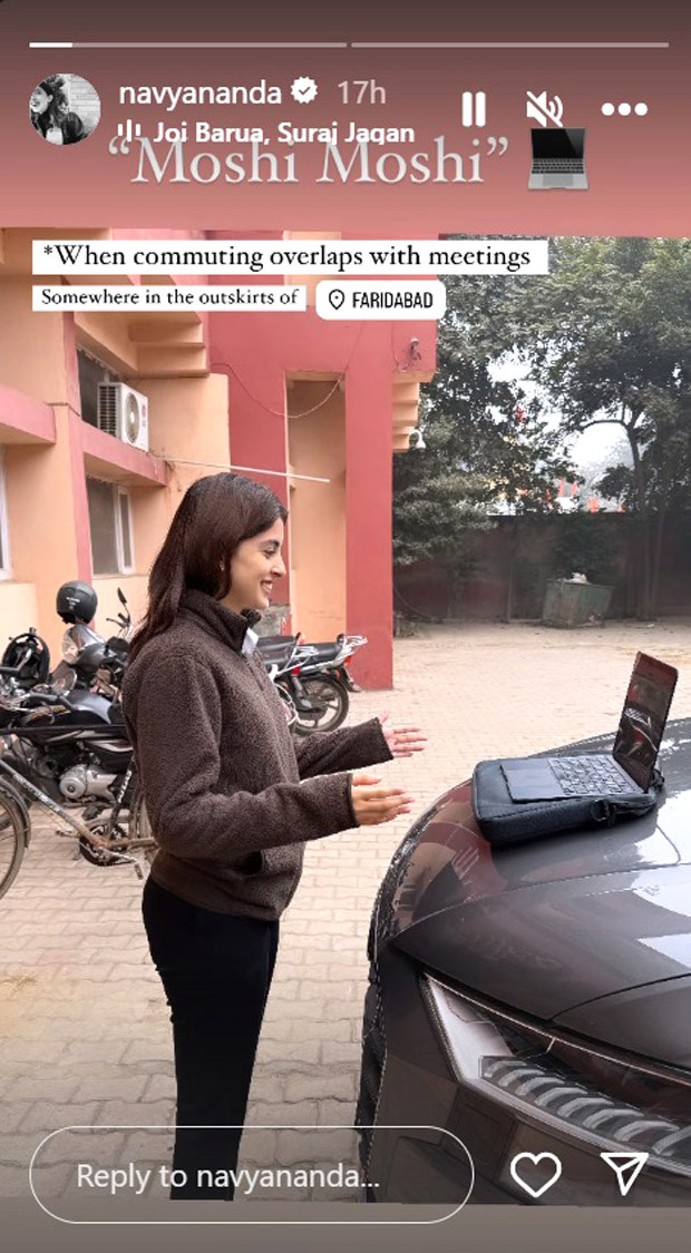 Navya Naveli Nanda shares relatable workday; pic echoes Hrithik Roshan’s ZNMD moment