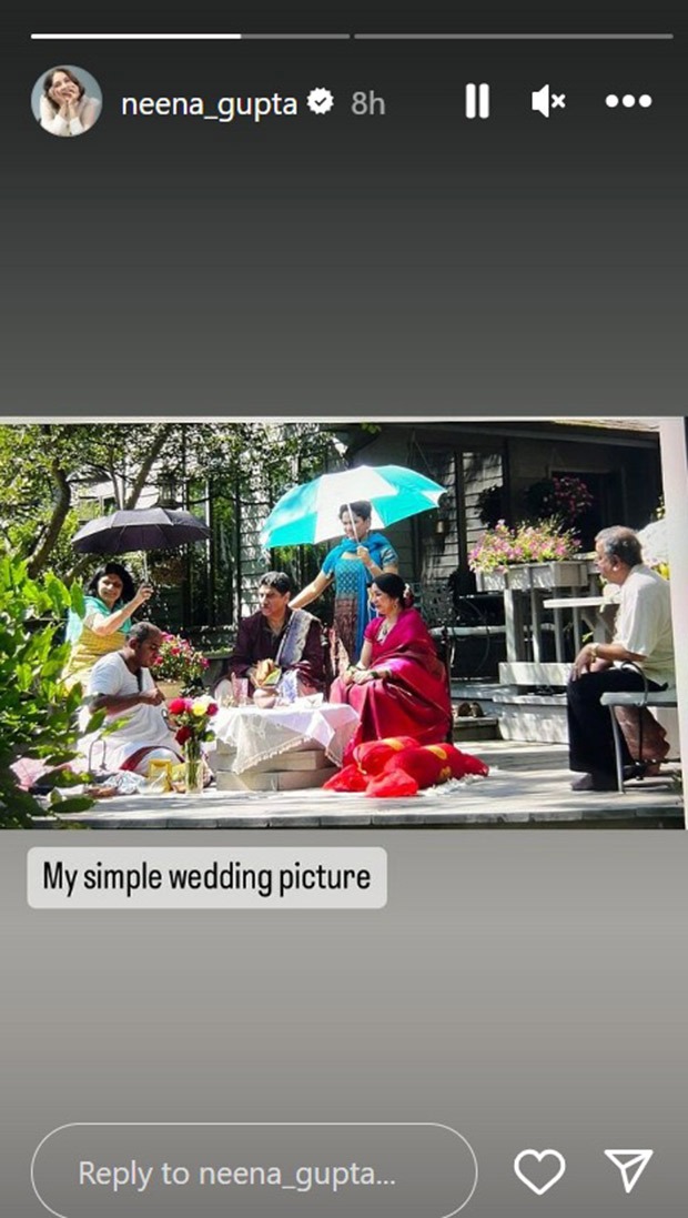 Neena Gupta offers a glimpse of her wedding with Vivek Mehra in throwback pic