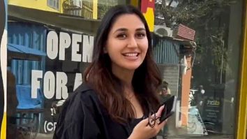 Nikita Dutta spreads a wide smile as paps capture her in the city