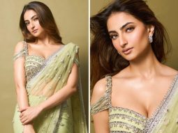 Palak Tiwari in a green pastel saree for Ira Khan & Nupur Shikhare’s reception is wedding fashion done right