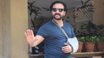 Paps capture a glimpse of Saif Ali Khan as he gets discharged from hospital