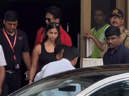 Paps capture a glimpse of Suhana Khan at the airport