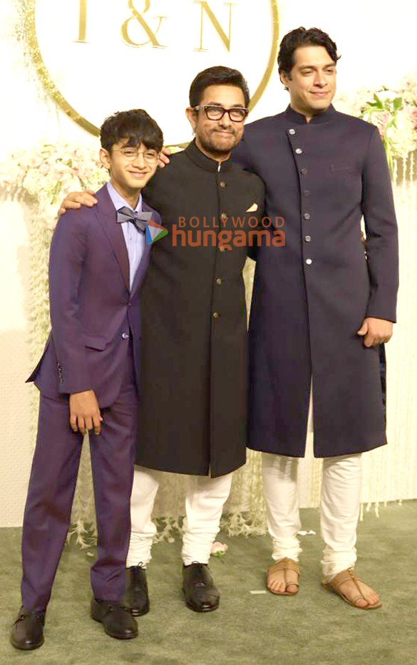 photos aamir khan imran khan and others attend ira khan and nupur shikhares wedding reception 8