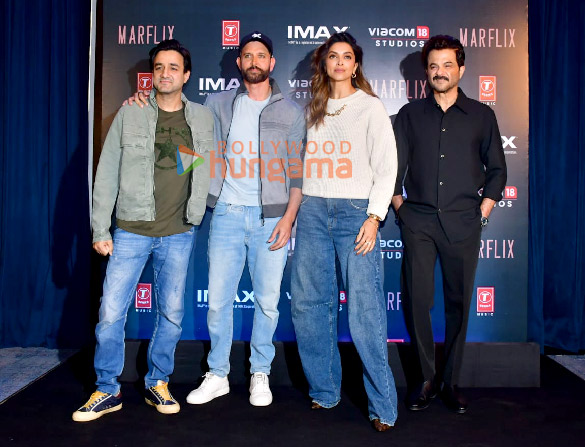 Photos: Hrithik Roshan, Deepika Padukone and Anil Kapoor snapped during Siddharth Anand’s Fighter promotions in Mumbai Photos: Hrithik Roshan, Deepika Padukone and Anil Kapoor snapped during Siddharth Anand’s Fighter promotions in Mumbai