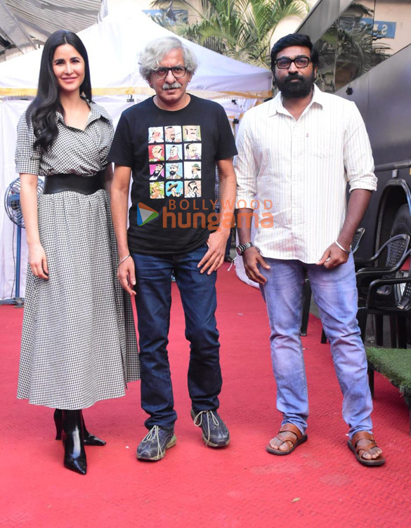 Photos: Katrina Kaif, Vijay Sethupathi and Sriram Raghavan snapped at Mehboob Studio as they promote their film Merry Christmas