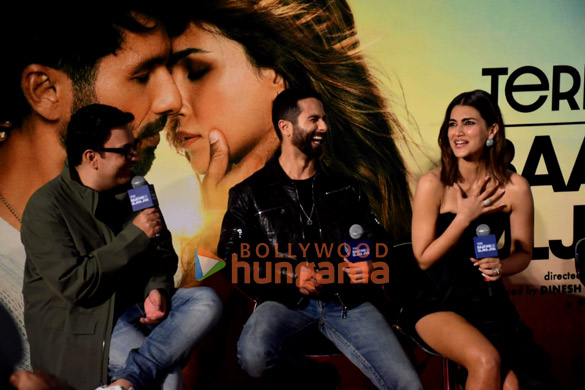 photos shahid kapoor kriti sanon and others snapped at the trailer launch of teri baaton mein aisa uljha jiya 1
