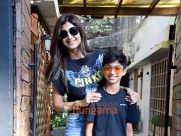 Photos: Shilpa Shetty snapped with son at Bandra