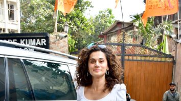 Photos: Taapsee Pannu and Sujoy Ghosh snapped in Juhu