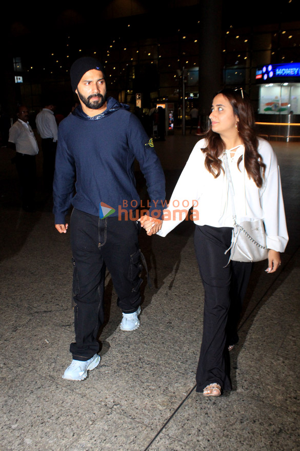 Photos: Varun Dhawan and Natasha Dalal snapped at the airport | Parties & Events