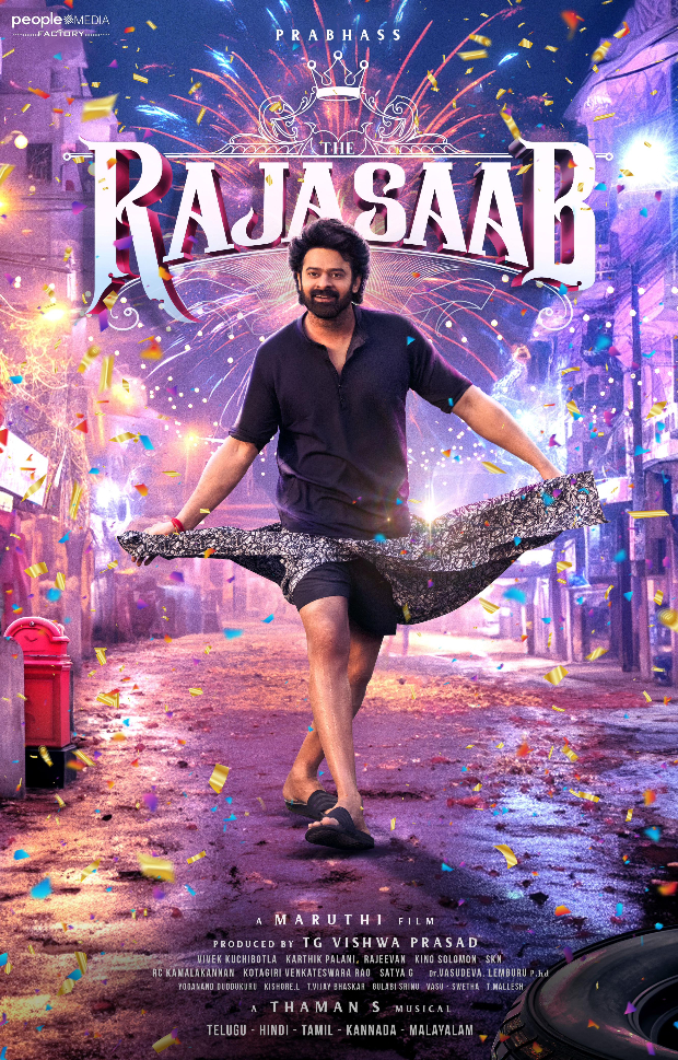 Prabhas announces Maruthi-directed entertainer The Raja Saab, see first look Prabhas announces Maruthi-directed entertainer The Raja Saab, see first look
