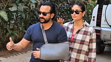 Saif Ali Khan greets paps as he is discharged from hospital