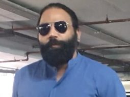 Sandeep Reddy Vanga poses for paps as he gets clicked at the airport