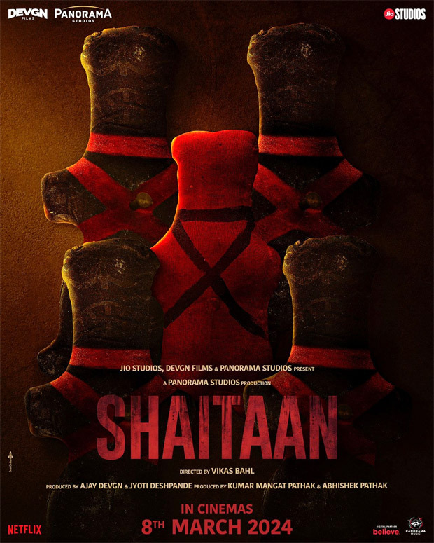 Ajay Devgn starrer supernatural thriller titled Shaitaan; cryptic voodoo dolls haunt in FIRST poster