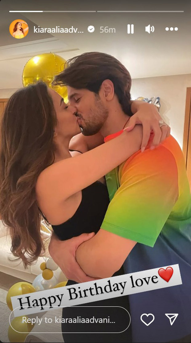 Kiara Advani shares passionate kiss as she wishes husband Sidharth Malhotra on his birthday
