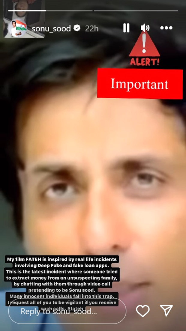 Sonu Sood warns public against deepfake scams; shares shocking incident