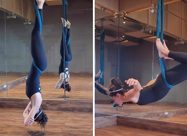 Taapsee Pannu elevates fitness routine with Aerial Yoga