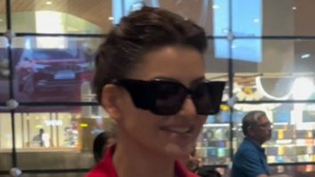 Urvashi Rautela absolutely rocks the red airport look