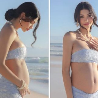 Expecting mom Alanna Panday stuns in sequin ensemble for beach-themed maternity shoot; see epic