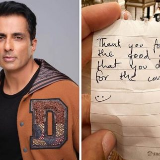 Sonu Sood gets emotional as an anonymous fan leaves a heartfelt note & pays for his dinner; says, “Really touched by this gesture”