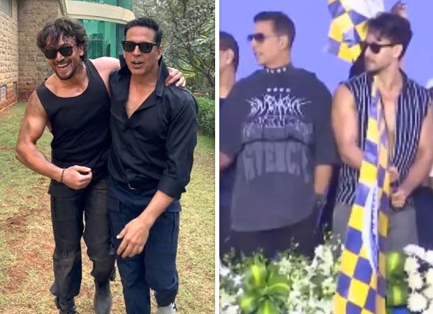 Bade Miyan Chote Miyan actors Akshay Kumar and Tiger Shroff flag off the Marathon at Atal Sethu : Bollywood News