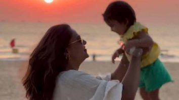 Bipasha Basu enjoys the beautiful sunset & beachy waves with daughter Devi