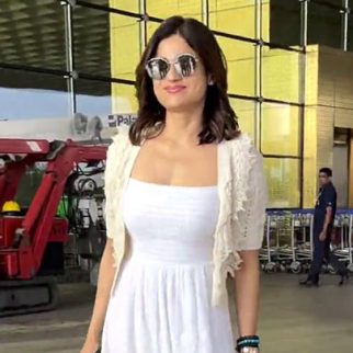 Chic & Stylish! Shamita Shetty strikes a pose for paps at the airport