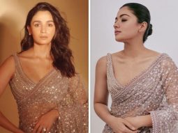 Fashion Face Off: Alia Bhatt and Rashmika Mandanna were spotted in matching Sawan Gandhi sarees, who carried off the look better?