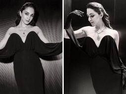 Kiara Advani is a vision of pure old-world Hollywood charm in black Ysl gown and velvet gloves at star-studded event in Dubai