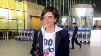 Mandira Bedi rocks the airport look, keeping it casual yet chick