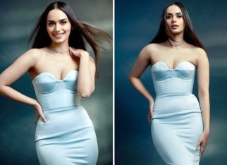 Manushi Chhillar is every bit of ice princess in Alex Perry’s icy blue gown for Operation Valentine promotion