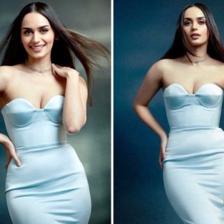 Manushi Chhillar is every bit of ice princess in Alex Perry’s icy blue gown for Operation Valentine promotion