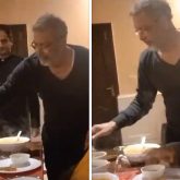 Nana Patekar plays the perfect host for Anil Sharma as he serves him food; watch