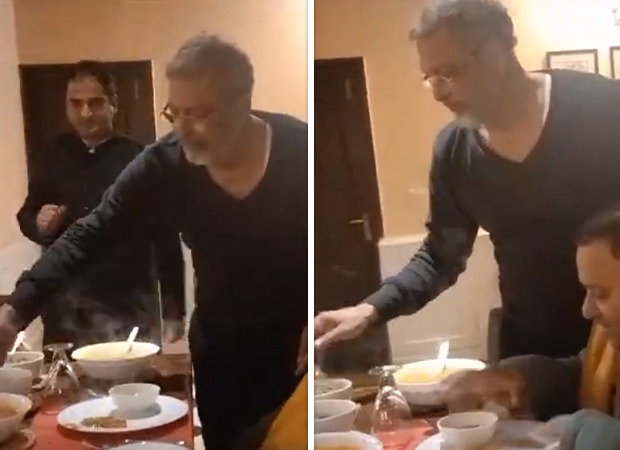 Nana Patekar plays the perfect host for Anil Sharma as he serves him food; watch