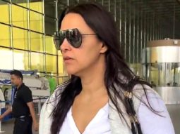 Neha Dhupia strikes a cool pose amidst fun banter with paps