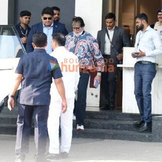 Photos: Amitabh Bachchan, Abhishek Bachchan and Manushi Chhillar snapped at Kalina airport