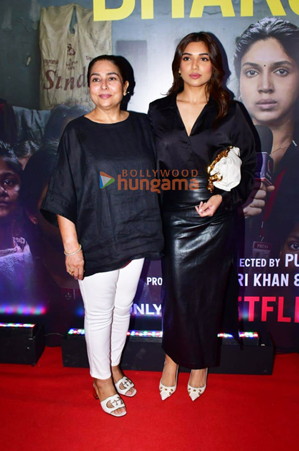 photos bhumi pednekar and others grace the premiere of bhakshak 9